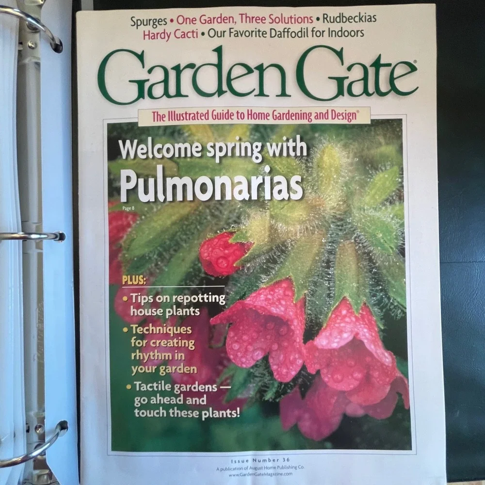 Garden Gate Magazine Collection Issues 31-36 with Binder and Index Green